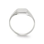 Signet Ring 925 Silver brushed 9 x 9mm - 337415