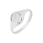 Chevalière Argent 925 brossé lapidé, 8 x 7mm