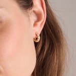 Sif Jakobs Belluno Creolo Hoop Earrings - SJ-E42115-CZ-SG