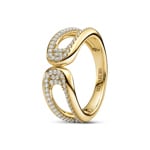 Sif Jakobs Borsa Due Piccolo Ring - SJ-R2624-CZ-YG