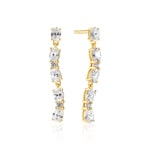 Sif Jakobs Ellera Ovale Sette Drop Earrings - SJ-E2417-CZ-YG