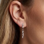 Sif Jakobs Ellera Waves Altro Due Lungo Boucles d'oreilles pendantes - SJ-E2764-CZ