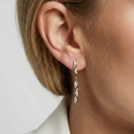 Sif Jakobs Ellera Waves Altro Due Lungo Boucles d'oreilles pendantes - SJ-E2764-CZ-YG