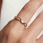 Sif Jakobs Ellera Waves Altro Bague - SJ-R2762-CZ-YG
