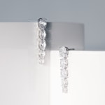 Sif Jakobs Ellisse Lungo Cinque Boucles d'oreilles pendantes - SJ-E2323-CZ