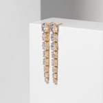Sif Jakobs Ellisse Lungo Otto Boucles d'oreilles pendantes - SJ-E2324-CZ-YG