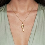 Sif Jakobs Foglia Grande Collier - SJ-P2808-YG