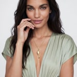 Sif Jakobs Foglia Grande Collier - SJ-P2808-YG