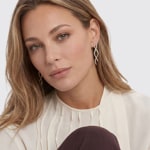 Sif Jakobs Infinito Lungo Drop Earrings - SJ-E2872-CZ-YG