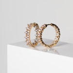 Sif Jakobs Livigno Creolo Grande Hoop Earrings - SJ-E2364-CZ-YG