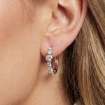 Sif Jakobs Sardinien Creolo Hoop Earrings - SJ-E2669-CZ