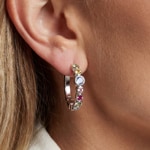 Sif Jakobs Sardinien Creolo Hoop Earrings - SJ-E2669-XCZ