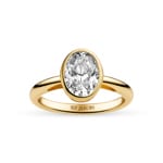 Sif Jakobs Sardinien Ovale Grande Solitaire Ring - SJ-R2796-CZ-YG