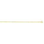 Chaîne pour cheville singapour or jaune 750/18 ct 1.7mm - C35CH-25