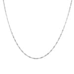 Collier singapour or gris 750/18 ct 1.2mm