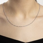 Singapurkette 750/18 K Weissgold 1.8mm - 1243.09318