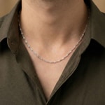 Singapore Chain 750/18 K White Gold 2.4mm - CSI2004