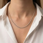 Singapore Chain 925 Silver 3.1mm - KE-925-205