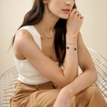 Skagen Bangle Sofie Sea Glass Organic Shape Blau - SKJ1811040