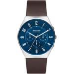 Skagen Grenen Chrono Bleu / Marron