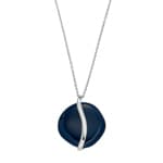 Skagen Halskette Sofie Sea Glass Organic Shape Blau