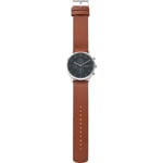 Skagen Jorn 42 Hybrid Smartwatch HR en cuir brun - SKT3000