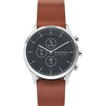 Skagen Jorn 42 Hybrid Smartwatch HR en cuir brun - SKT3000