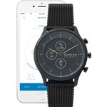 Skagen Jorn 42 Hybrid Smartwatch HR Silikon schwarz - SKT3001