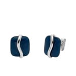 Skagen Stud earrings Sofie Sea Glass Organic Shape Blue