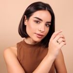 Emerald Ring 750/18 K Yellow Gold with Diamonds 0.05 ct H/si - RI-73484-SMA-GG