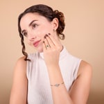 Smaragdring 750/18 K Roségold mit Diamanten 0.19 ct H/si - RI-53961-SMA-RG