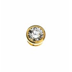 Solitaire Pendant 750/18 K Yellow Gold with Diamond 0.50ct. H/Si