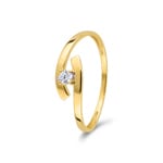 Solitärring 375/9 K Gelbgold mit Zirkonia - 09SA501JZ