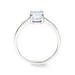 Solitärring 375/9 K Weissgold mit Aquamarin - 193020.M1