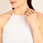 Solitaire Ring 750/18 K Rose Gold with Diamond 0.12ct H/Si - RI-70121-RG