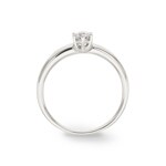 Solitärring 750/18 K Weissgold mit Zirkonia 6-Griff - 1.7179.Z1