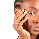 Solitaire Ring 925 Silver rhodium-plated with Cubic Zirconia 4 Prongs Ø 7.5mm - 307118.1