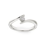 Spannring 750/18 K Weissgold mit Diamanten 0.06 ct H/si - RI-53221-WG