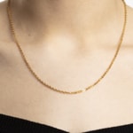 Mirror Cable Chain 750/18 K Yellow Gold 2.1mm - 1142.04105