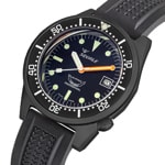 Squale 1521 DLC Rubber - 1521DLCBK.VO