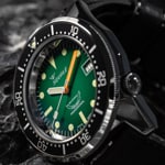 Squale 1521 Green Ray Rubber - 1521PROFGR.HT
