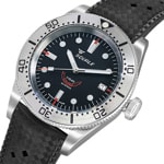 Squale 1545 Steel Black Rubber - 1545SSBK.HT