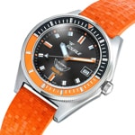 Squale Matic S Orange Mosaic Rubber - MATICBKOBK.MROR