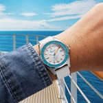 Squale Matic S White Mosaic Rubber - MATICLBWT.MRWT