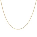 Collier Bâton forçat or jaune 750/18 ct 1.5mm
