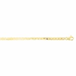 Collier Bâton forçat plat or jaune 750/18 ct 3mm - 534.3