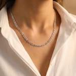 Collier forçat marine argent 925 4.4mm - KE-925-306