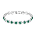 Swarovski Angelic Armband, grün, rhodiniert - 5237769