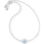 Swarovski Angelic Cushion bracelet, blue, rhodium plated - 5567933