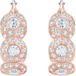 Swarovski Créoles Angelic, blanc, métal doré rose - 5418271